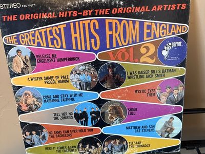 The Greatest Hits From England Vol. 2 Vinyl Record LP - Parrot PAS 71017 Stereo