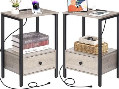 Modern Nightstands / Side Tables — Set of 2