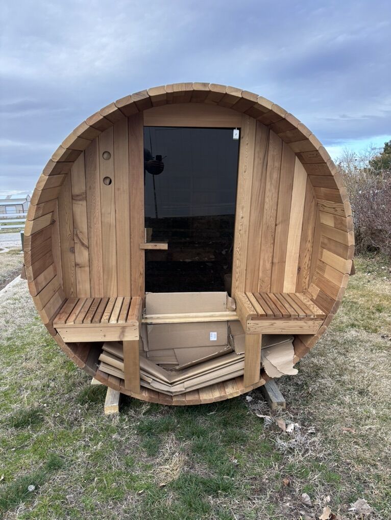 Brand New Barrel Sauna