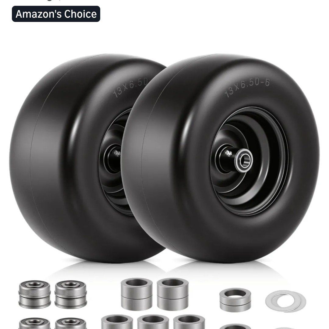 Flat Free Lawm Mower Wheels