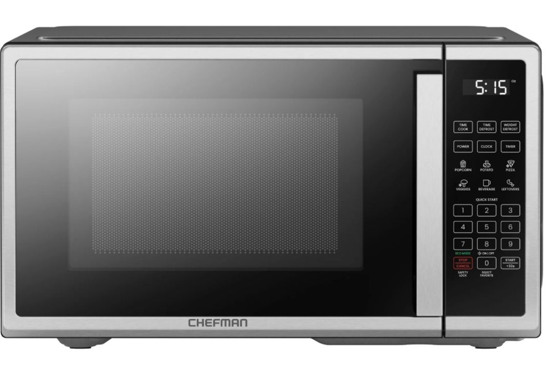 Chefman Countertop 1.1 Cu. Ft. Digital Stainless Microwave Oven