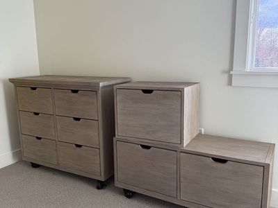 Restoration Hardware Tribeca Dresser and boxes