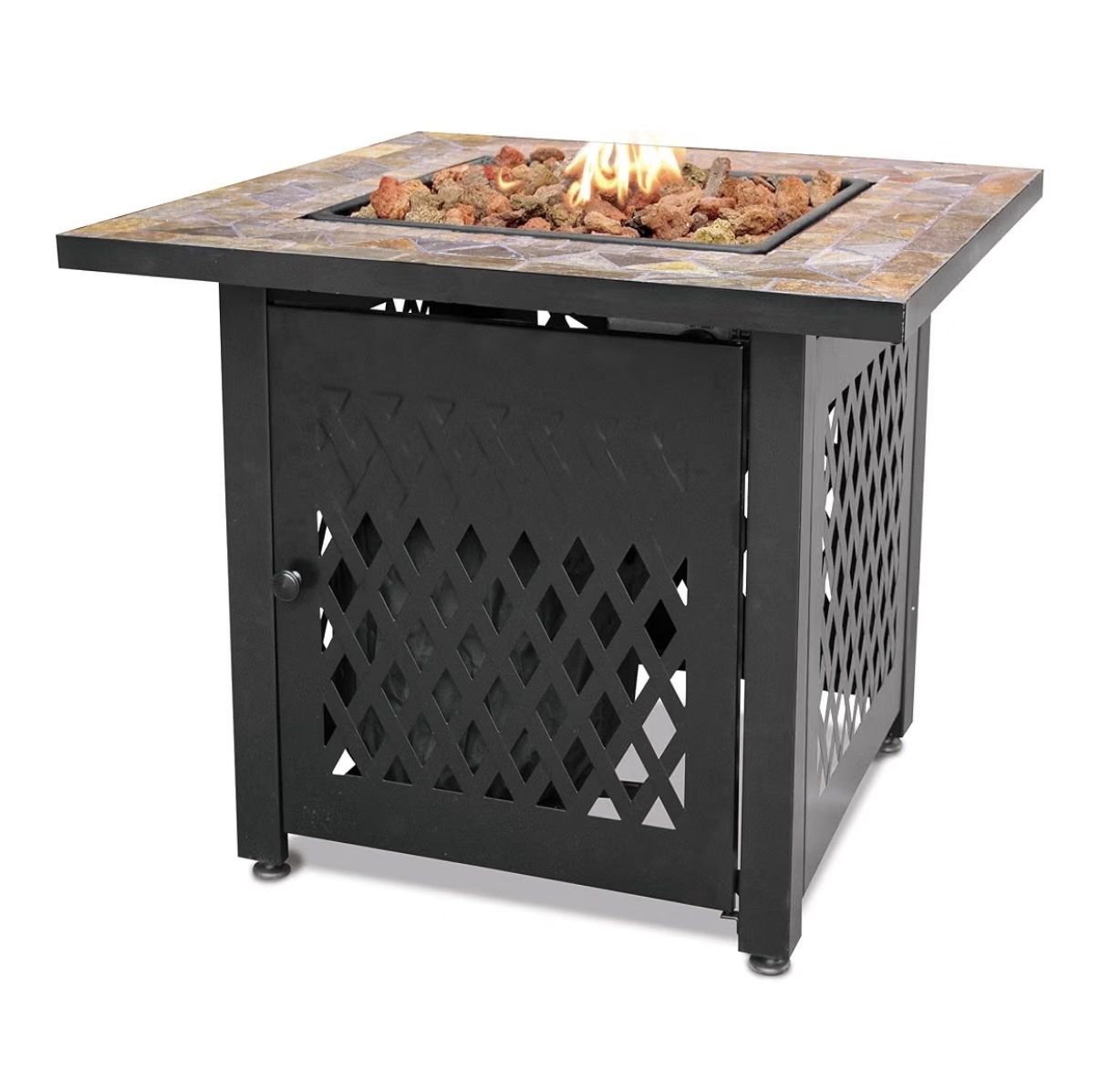 Endless Summer 30 Inch Square Propane Outdoor Fire Pit Table