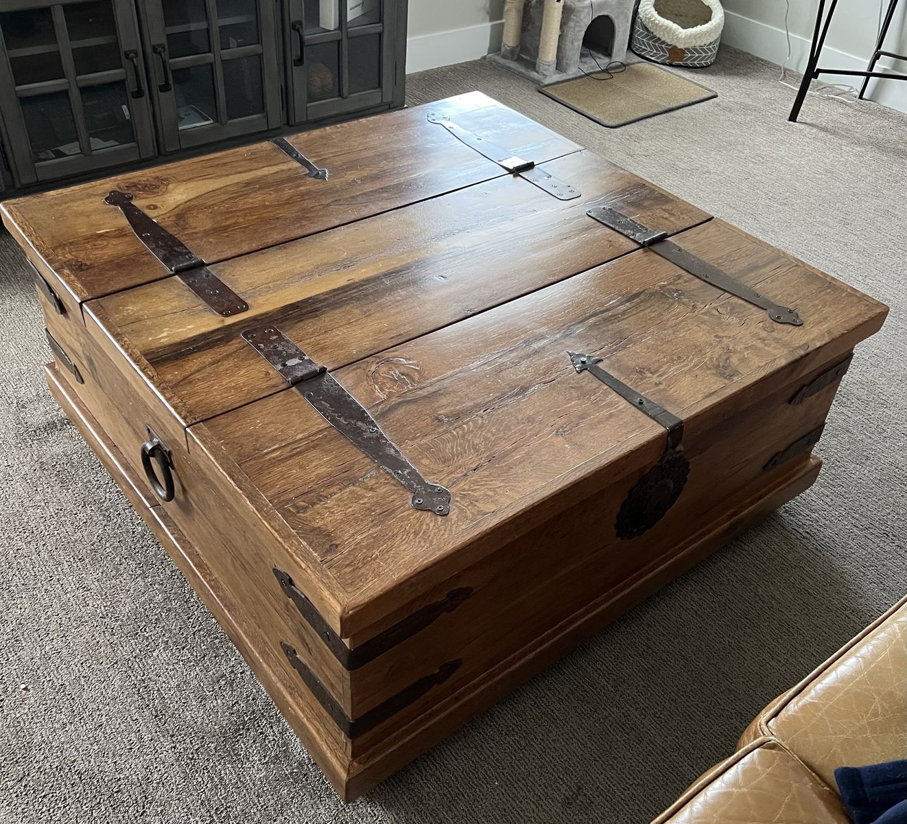 Ottoman Box Solid Wood