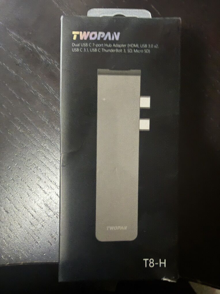 Dual USB-C 7 Port Hub Adapter For MacBook