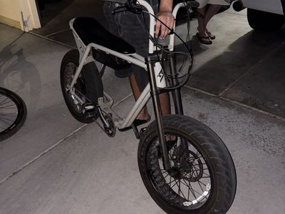 SUPER73 ZX Electric Fat Tire Motorized Bicycle - Grey / White