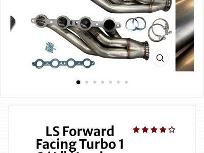 LS Forward Facing Turbo 1 3/4" Headers | Universal (LS1 LS2 LS3 LS6) from speed racing.