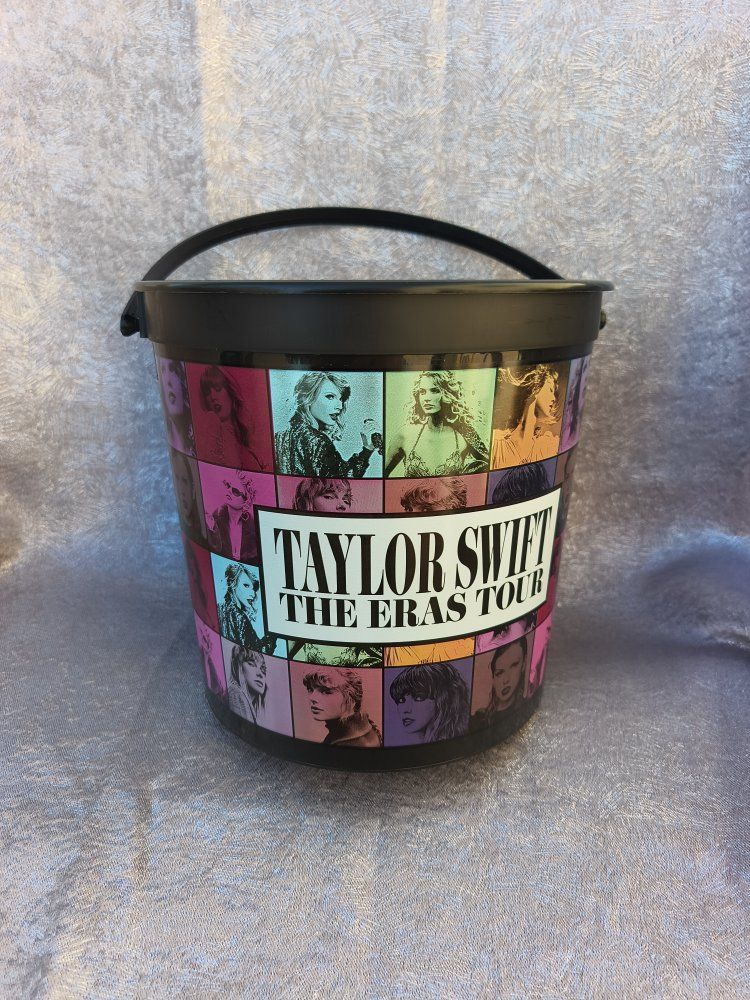 Taylor Swift The Eras Tour Commemorative Popcorn Bucket - Official Concert Merchandise