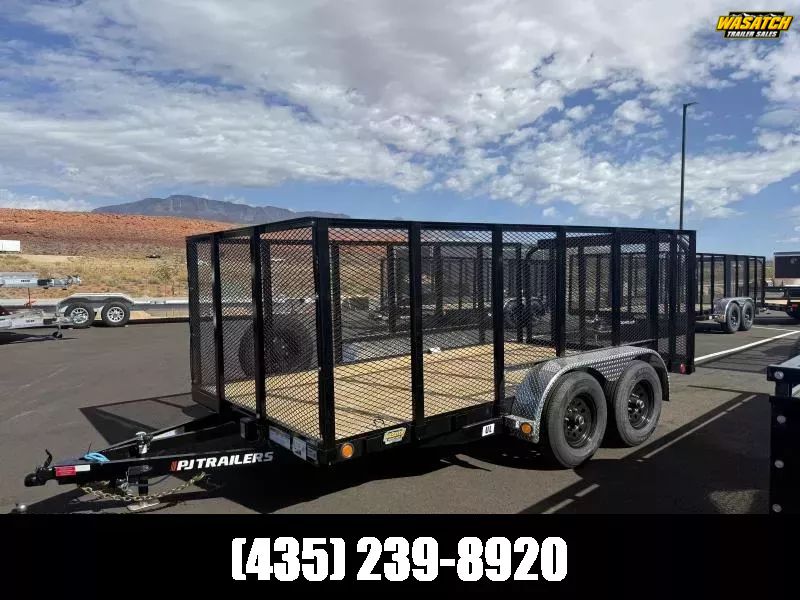 2026 PJ Trailers 7X14 10K UL TANDEM CHANNEL LANDSC