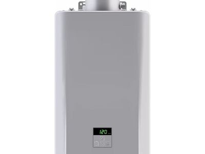 $200 LESS THAN RETAIL! BRAND NEW IN BOX Rinnai 180,000 BTU 8.5 GPM Tankless Water Heater