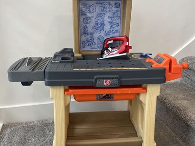 Step2 Kids Workbench with Table Saw Attachment and Toy Jigsaw