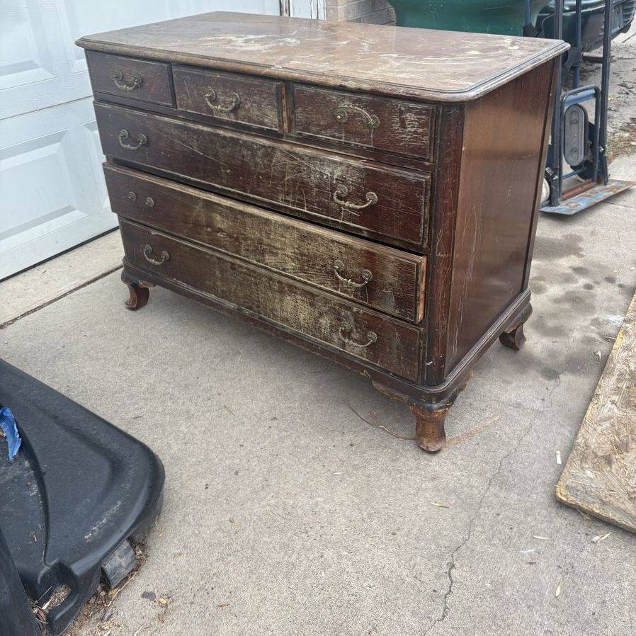 Vintage Wooden Dresser