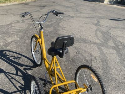 Yellow Adult Tricycle - Three-Wheeled Bike for Stable Riding as. Is. This. In Ogden