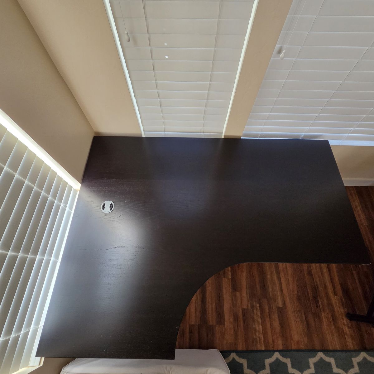 IKEA Left Corner Desk (Black-Brown) - Daybreak Area