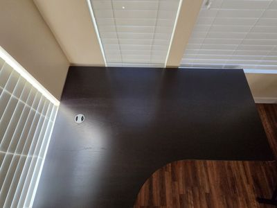 IKEA Left Corner Desk (Black-Brown) - Daybreak Area