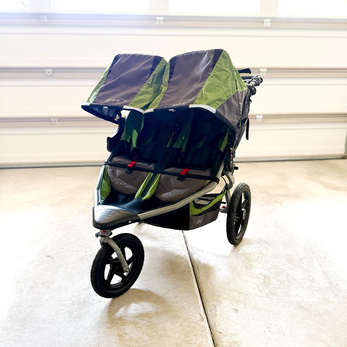 CLEAN Bob Duallie Pro Double Jogging Stroller With Accessories