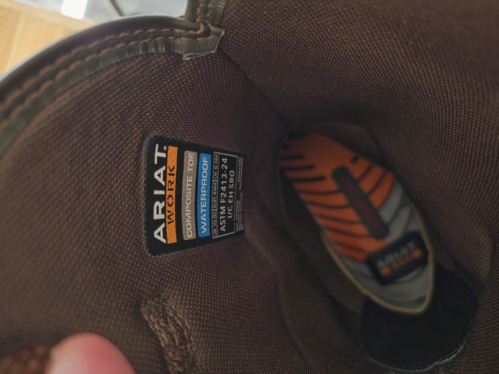 Ariat work steal toe boots 10.5D