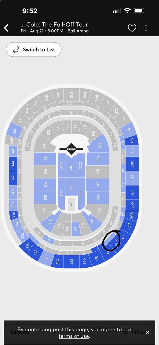 J Cole Tickets For Denver The Fall Off Tour
