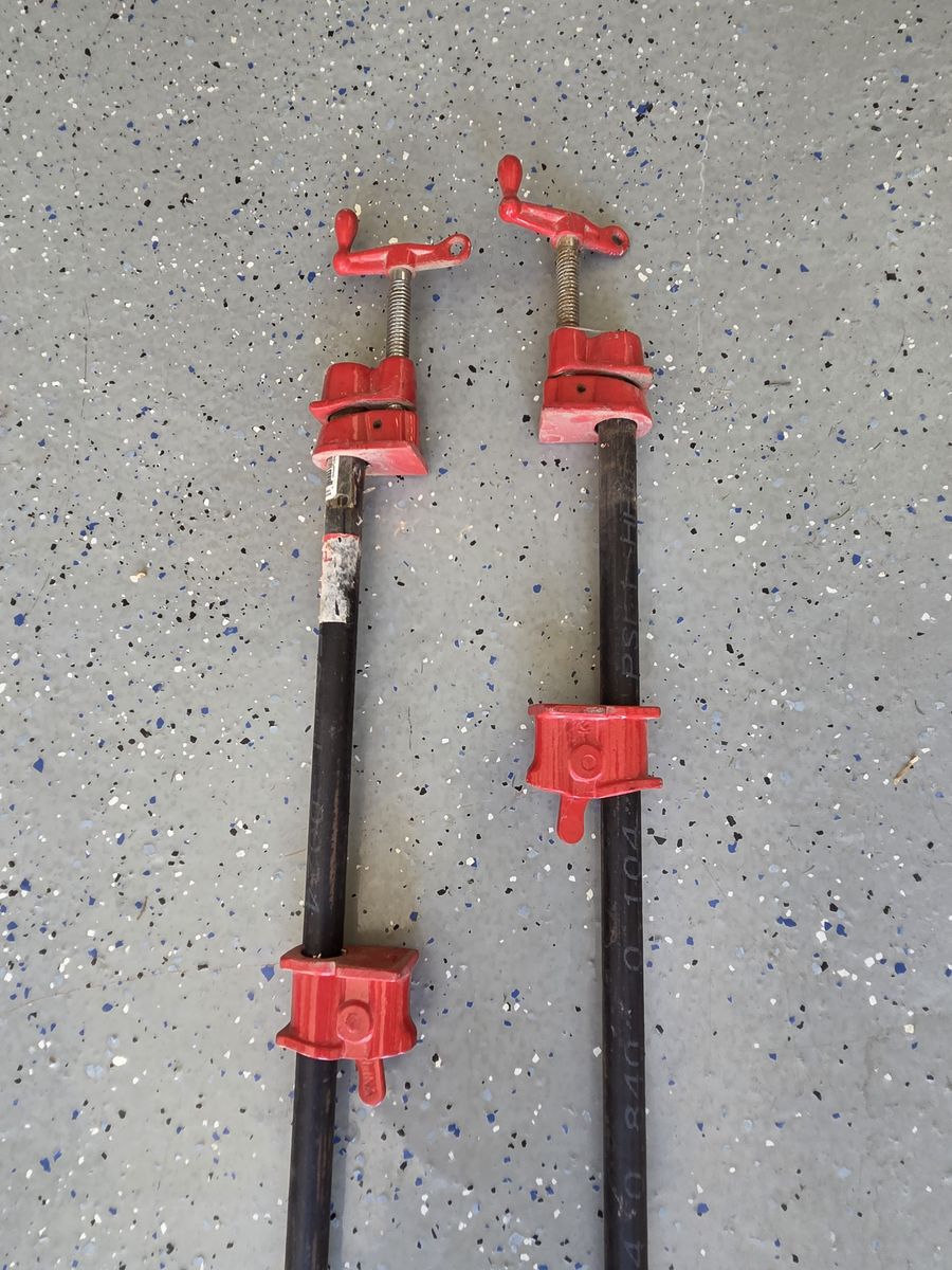 6‑Foot Pipe Clamps – Heavy‑Duty, New/Unused