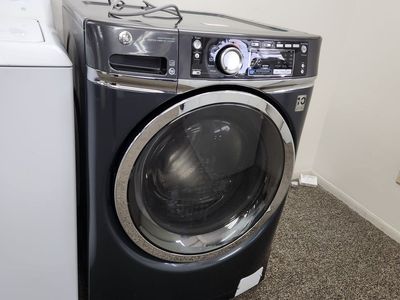 GE Front Load Washing Machine - Dark Gray/Black - UsedGood Condition