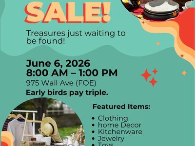 Community yard sale fundraiser for Do Good Today
