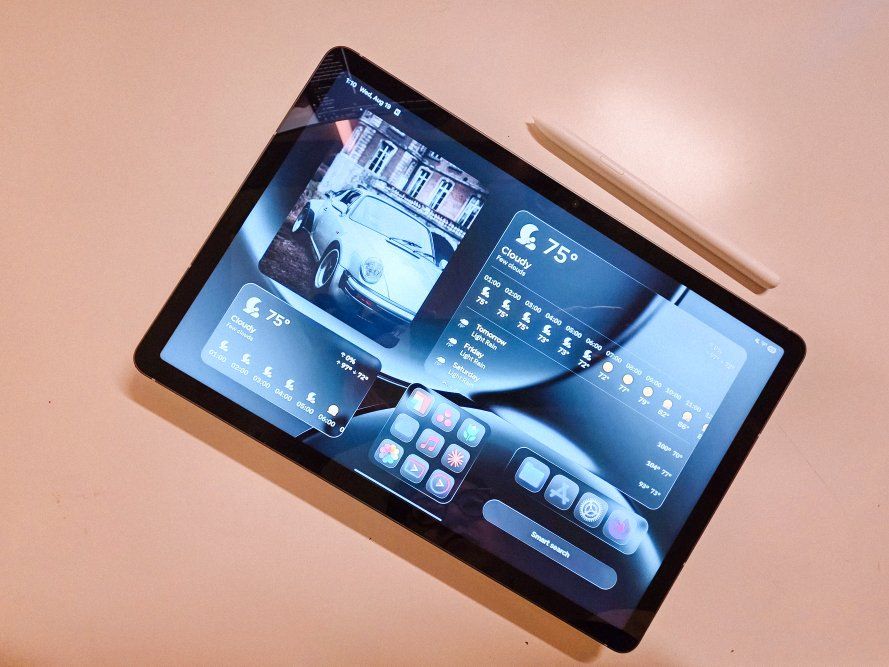 Samsung Galaxy Tab with Keyboard Case and Stylus