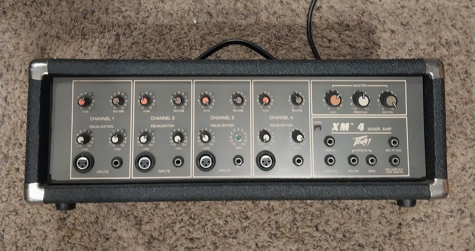 Peavey XM 4 Mixer Amp Head 4-Channel PA System