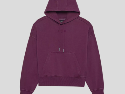 Fox Racing Womens Wordmark Small Oversized Pullover Hoodie, Sangria (32830-552-XS-L-BIN8)