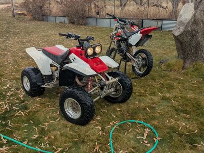 Honda cr85 and Yamaha worrier 350