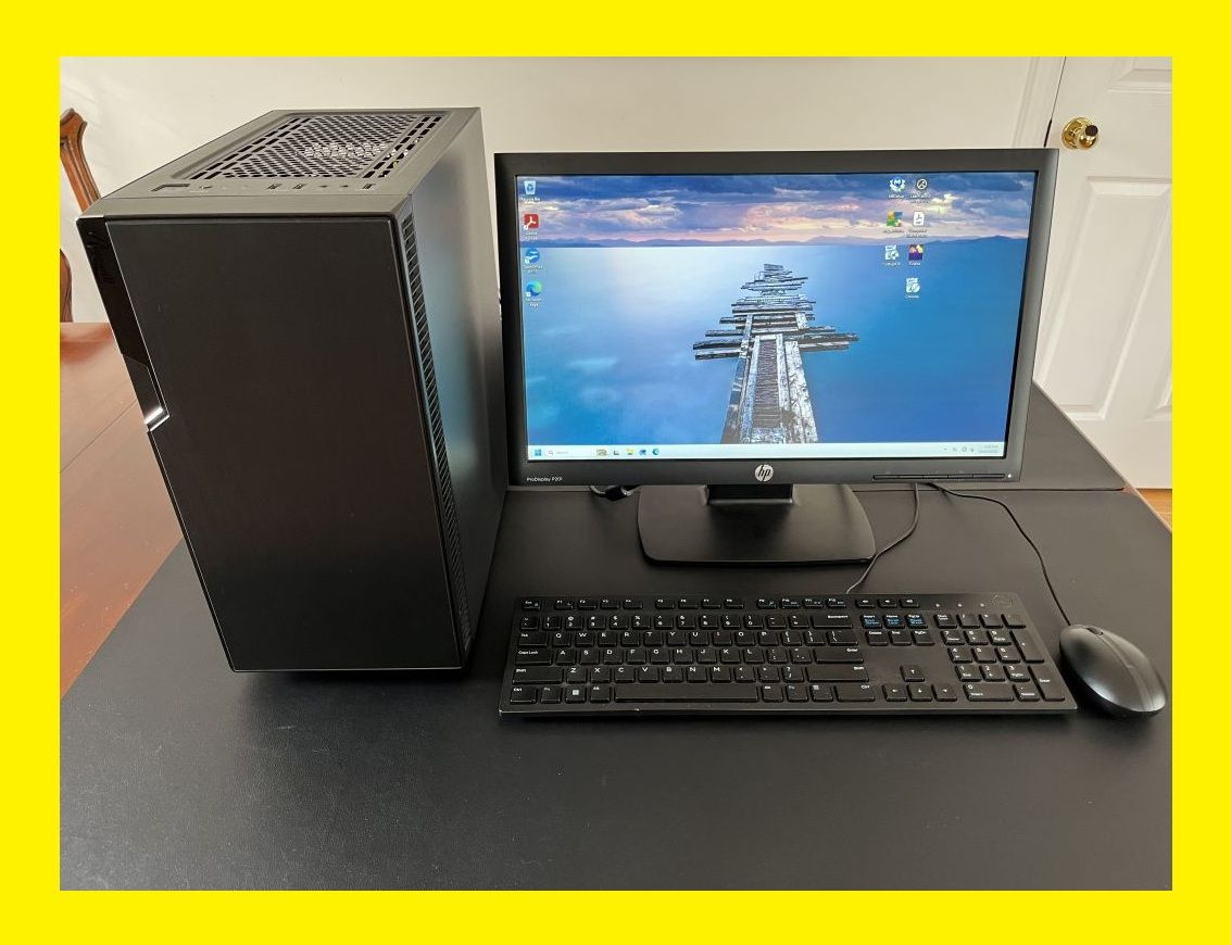 Custom AMD Ryzen 3 1200 @ 3.4GHz 256GB SSD, 16GB RAM, 2GB GPU Windows 11 Desktop Computer $170