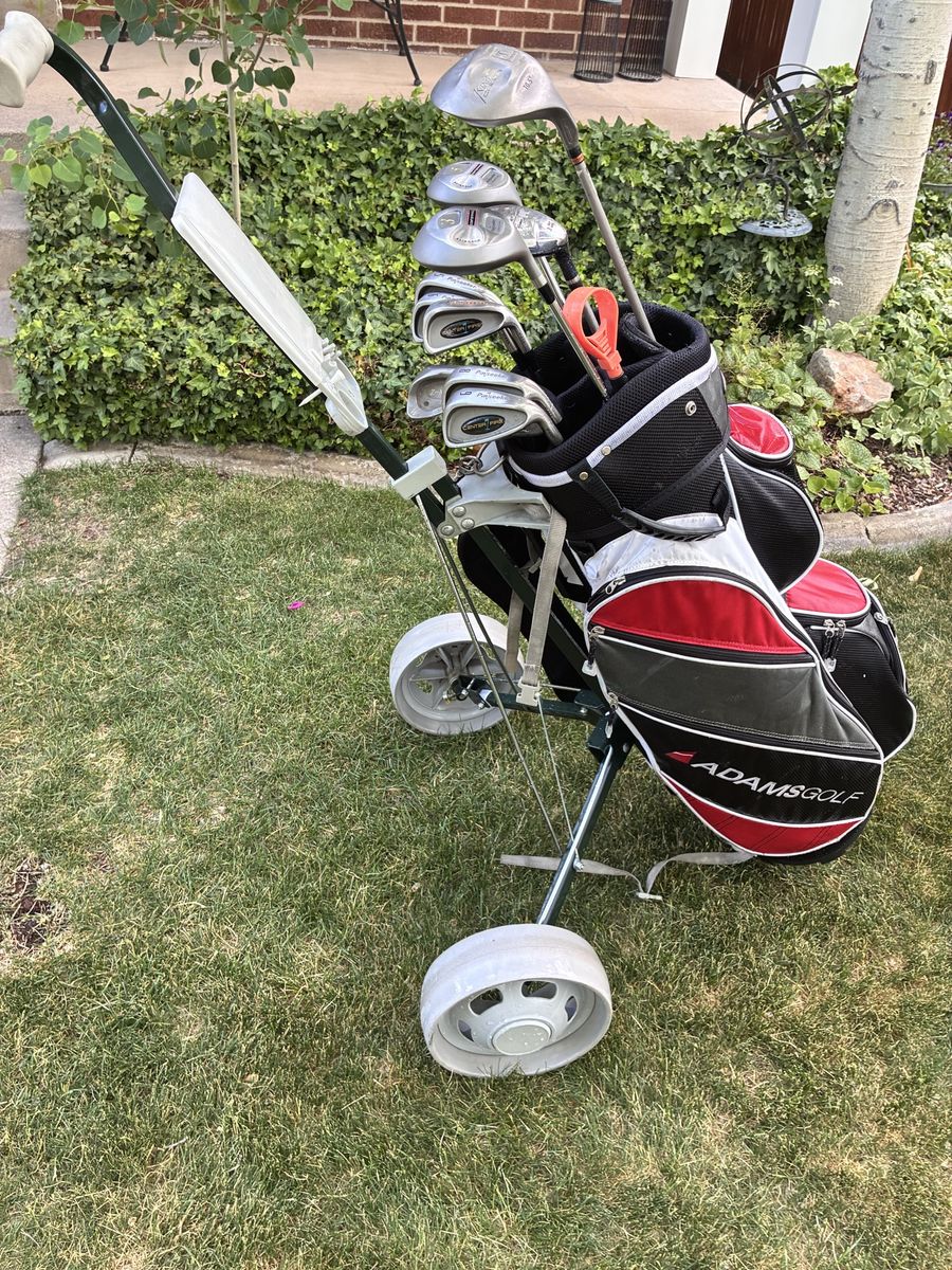 Men’s Cobra Adams Pinseeker golf clubs w Cart
