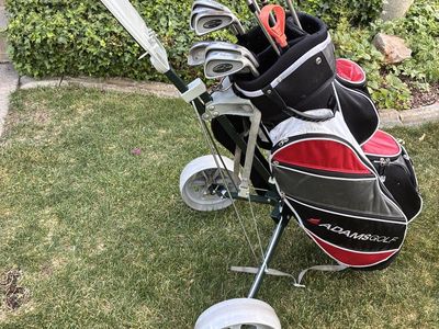 Men’s Cobra Adams Pinseeker golf clubs w Cart