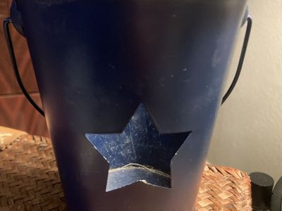 Red white blue home decor