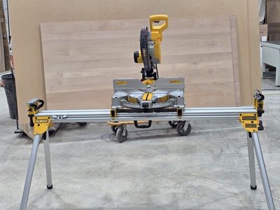DEWALT 15 Amp Corded 12 in. Compound Double Bevel Miter Saw Kit with Blade, Dust Bag, Clamp ( Brand New)