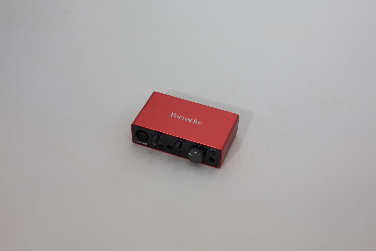 Focusrite Scarlett Solo USB audio interface.