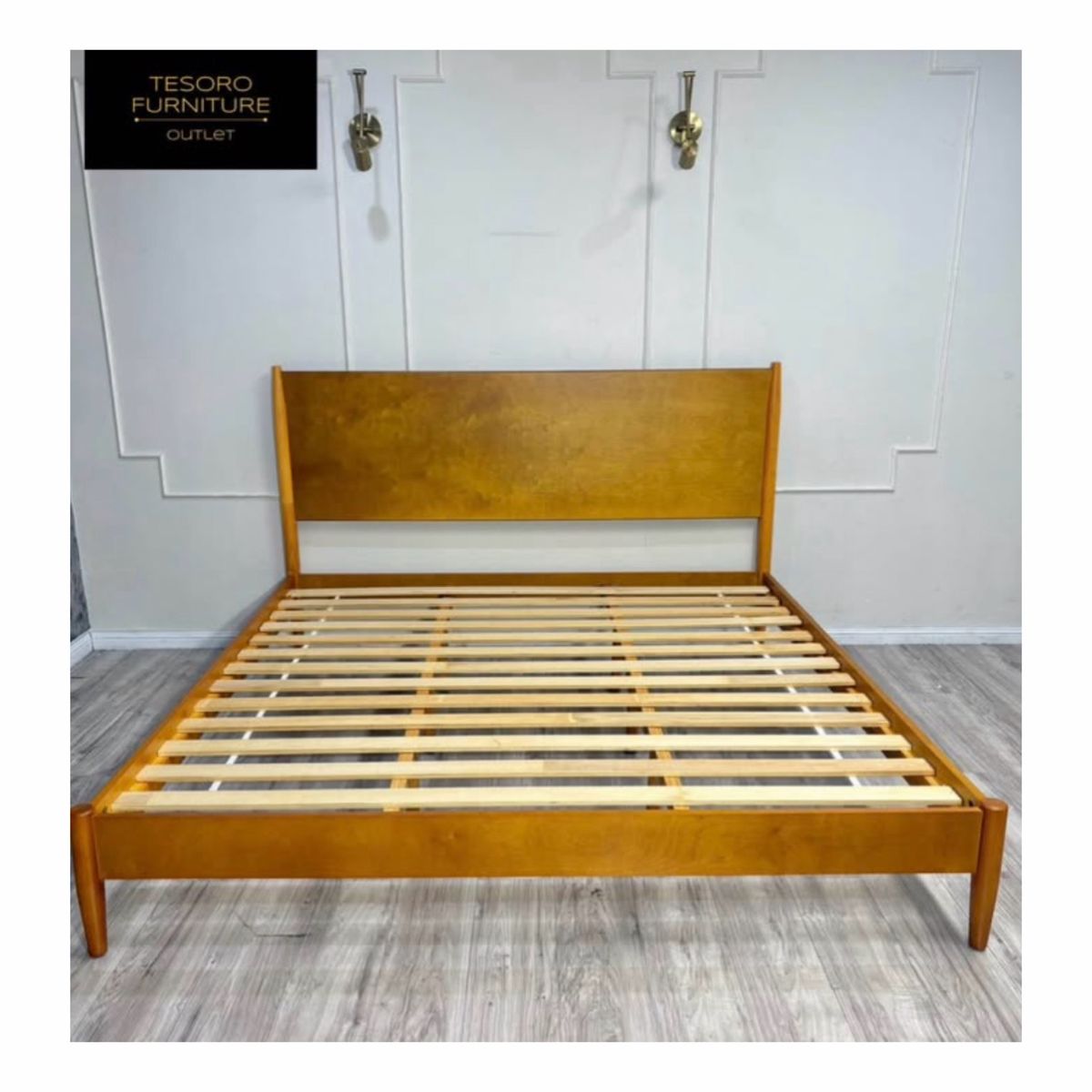 NEW CROSLEY KING MCM BED AMAZING DEAL