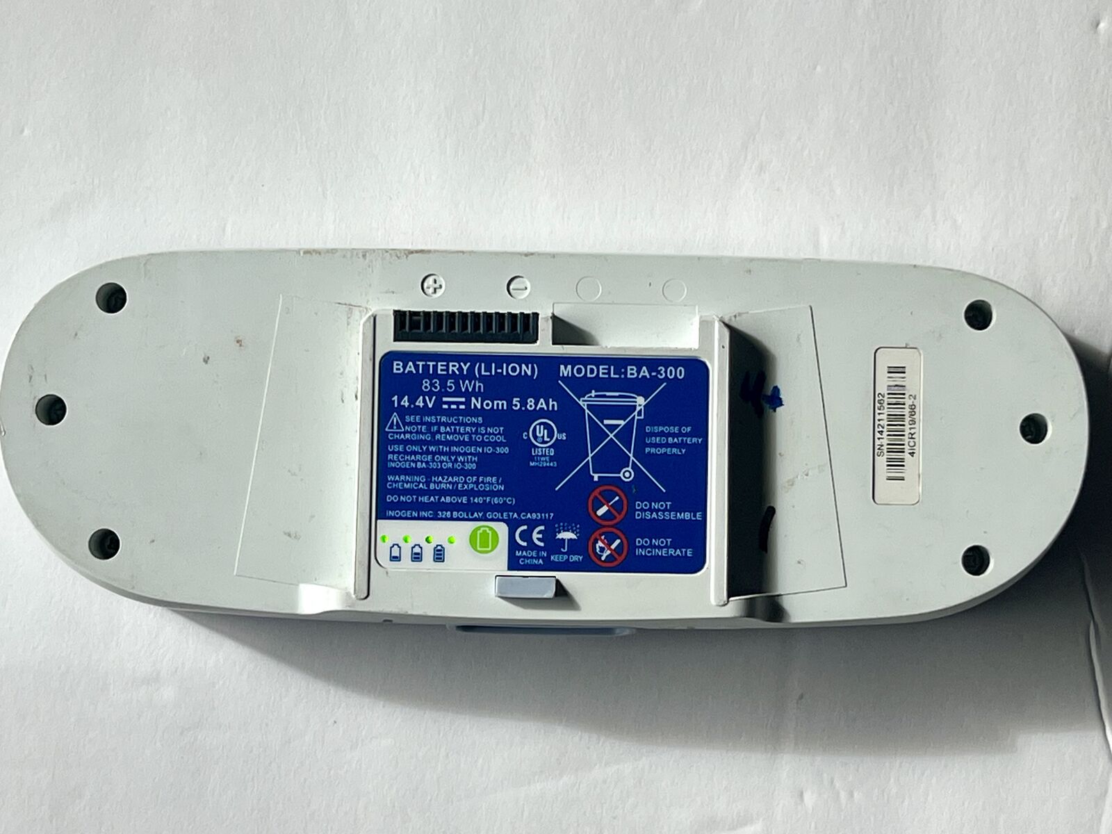 Inogen battery for G3/OxyGo Portable Oxygen Concentrator  (BA-300)