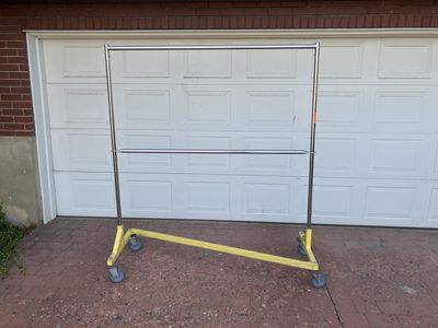 Rolling Clothing Rack- Commercial Grade