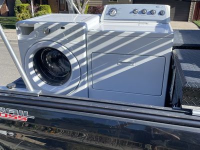 Whirlpool gas dryer and washer.