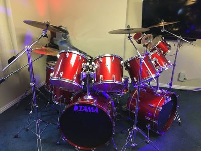 Vintage TAMA Superstar '85-'86 - Candy Apple Red Huge Double Bass Drum kit
