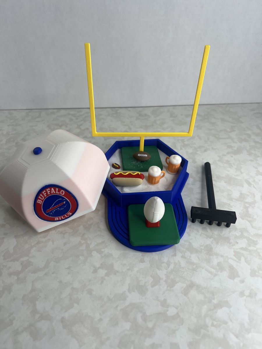 Buffalo Bills Beach Day Desk Decor Playset/zen garden
