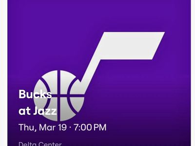 Utah jazz vs bucks march 19th