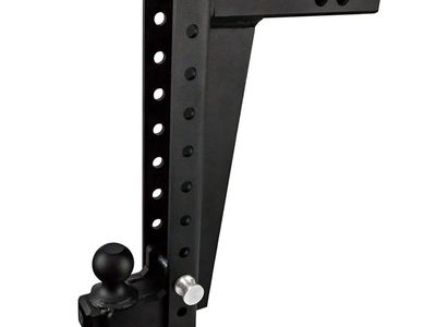 BulletProof Hitches - 2.0" Adjustable Heavy Duty Trailer Hitch (22,000 lb. Rating) - 16" Drop/Rise Trailer Hitch with 2" & 2-5/1