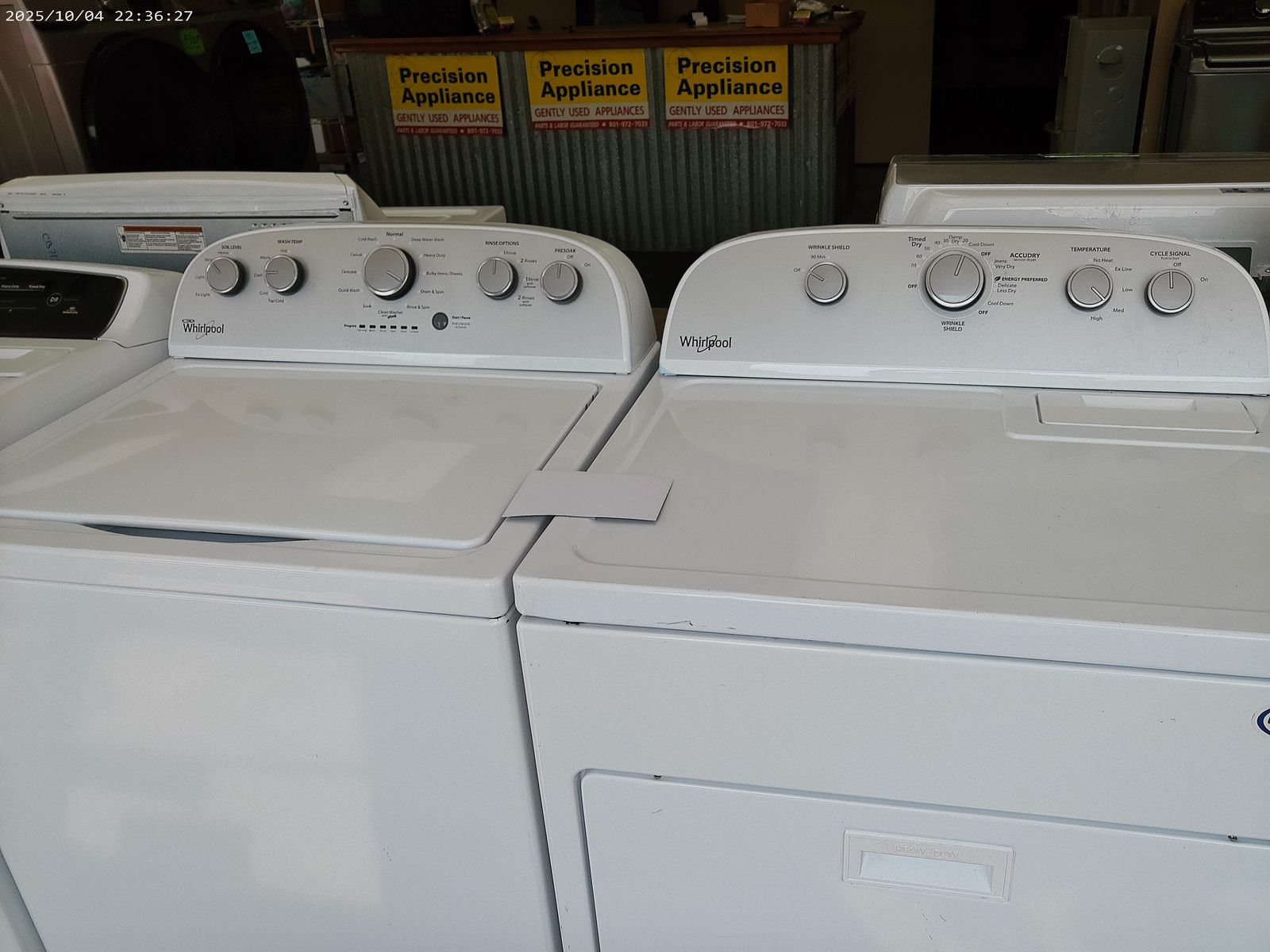Whirlpool Extra Large Capacity Washer and Dryer~90 Day Guarantee~With Agitator