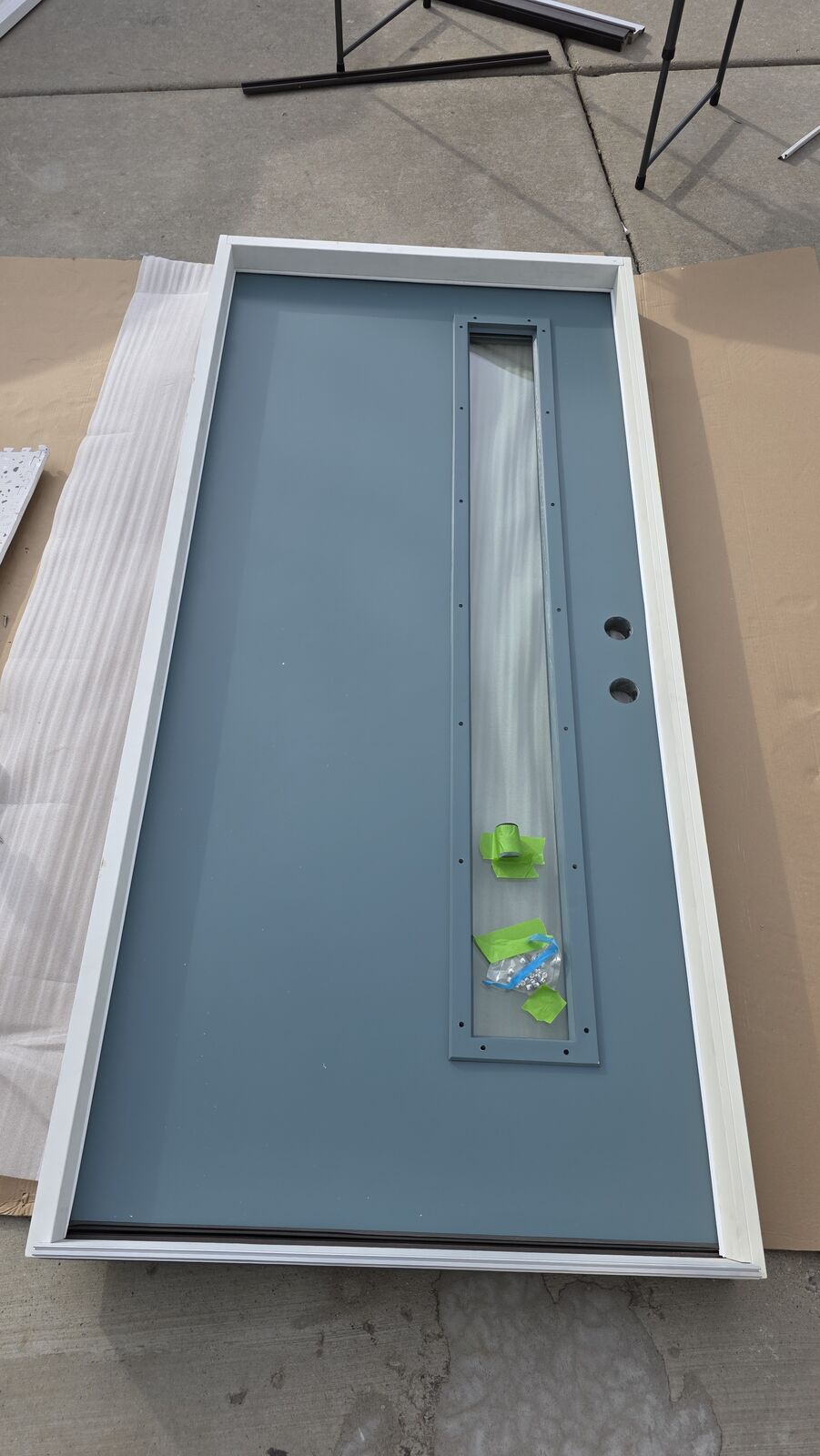 Brand New Professionally Painted Fiberglass Front Door Therma-Tru, SAVE! back, patio, garage custom