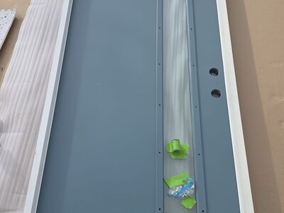 Brand New Professionally Painted Fiberglass Front Door Therma-Tru, SAVE! back, patio, garage custom