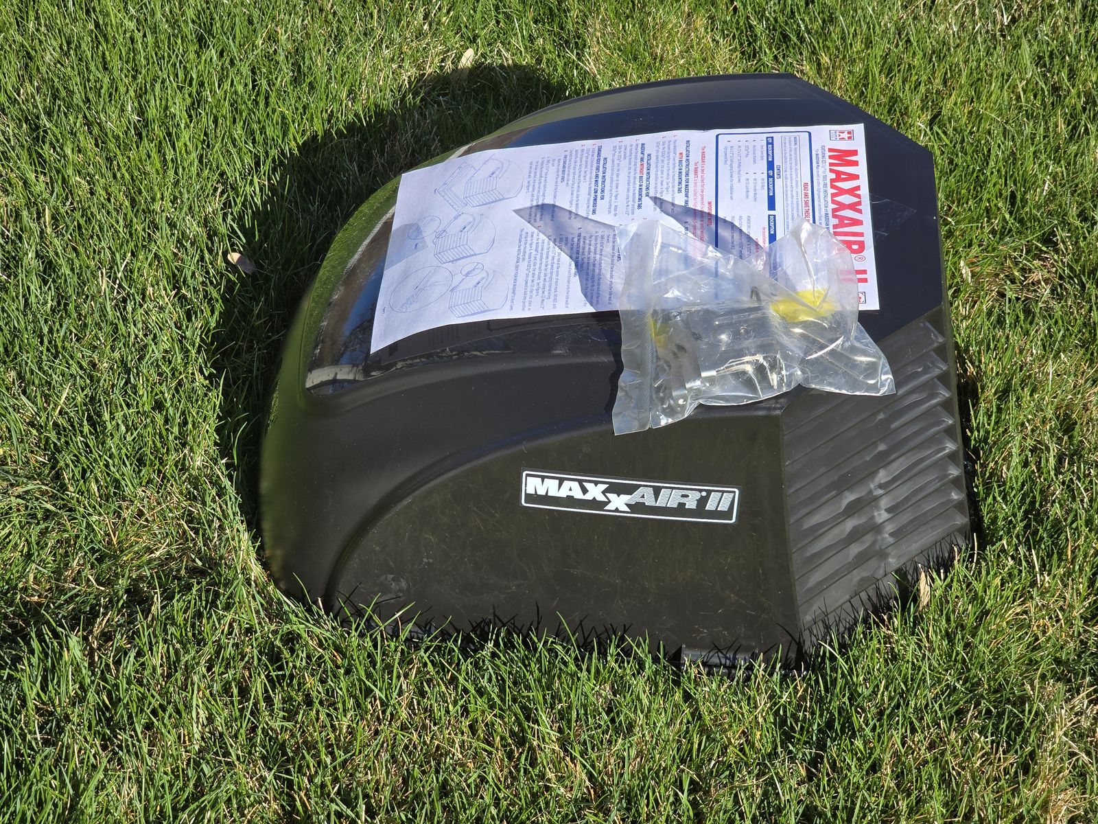 MAXXAIR II Deluxe Large RV Black Vent Cover 00-933082