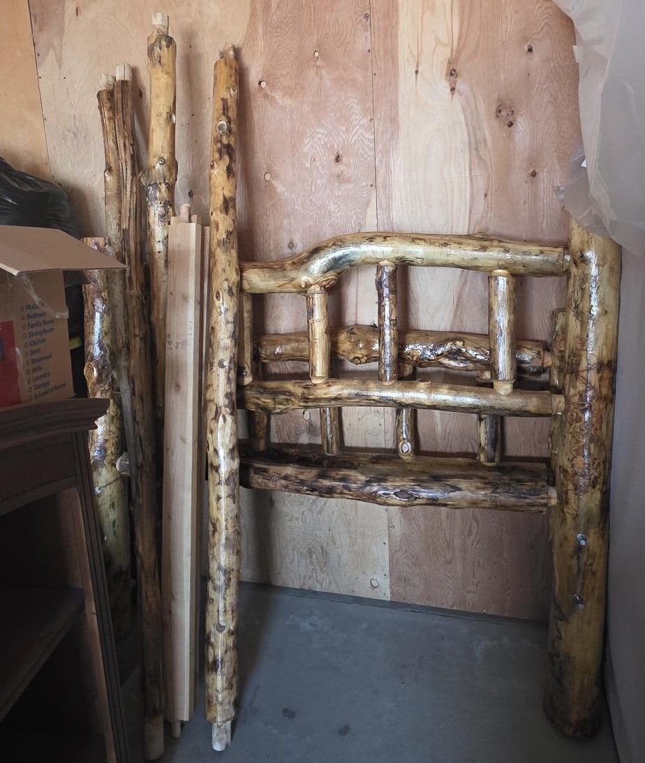 Custom Log Bed Frame Full/Queen