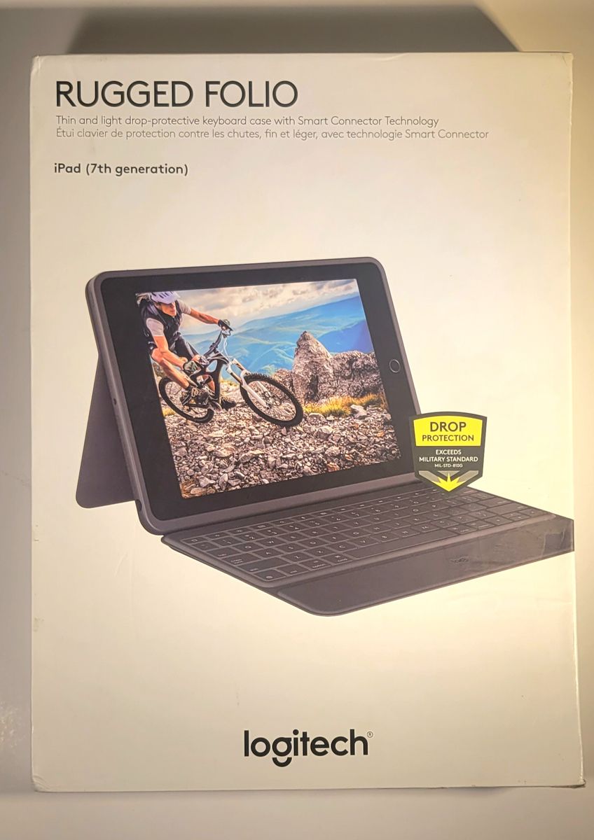 Logitech Rugged Folio - iPad (7th, 8th & 9th Generation) Protective Keyboard Case…