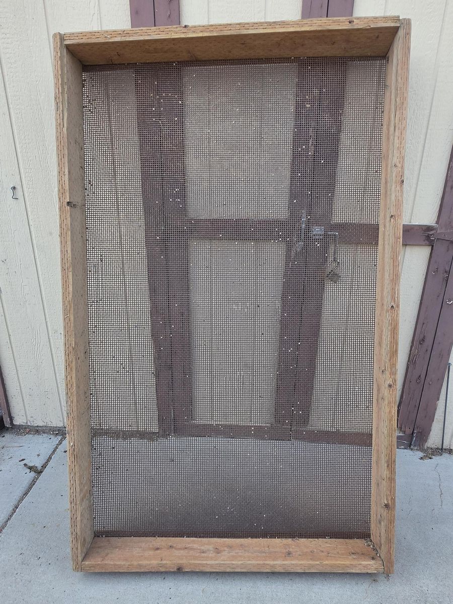 Heavy Duty 46"x72" Framed Gravel/Dirt Sifting Screen attached to  2"x 6" Treated Lumber framework
